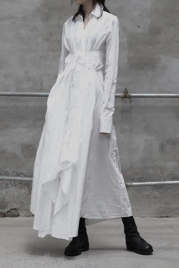 marc le bihan white shirt dress 2150